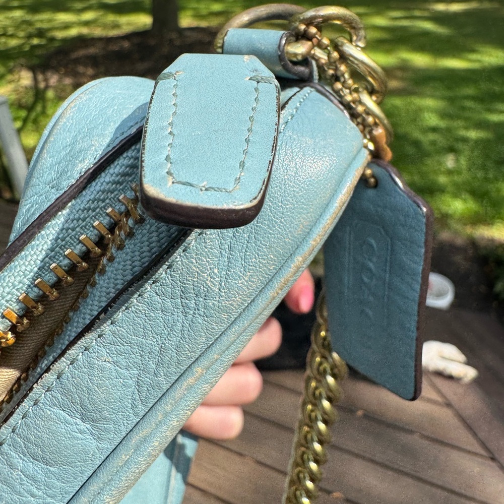 Coach Sky Blue Crossbody Bag - Picture 13 of 16